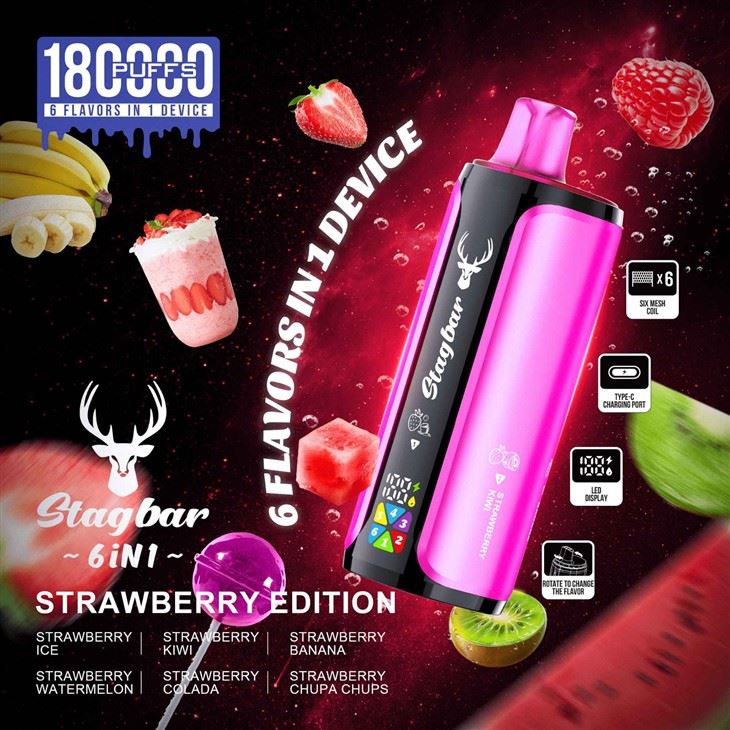 Stagbar 6 IN 1 180K Puffs Eu Warehouse Vape factory